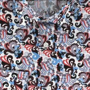 Chemise cintrée à motif paisley
