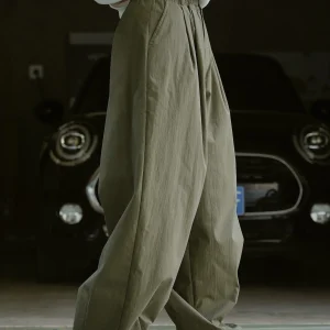 Pantalon Large Taille Haute Coréenne