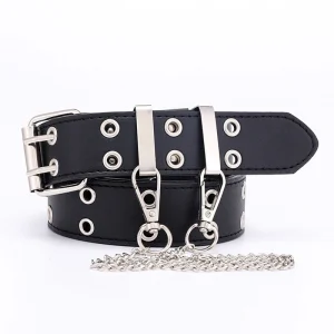 Ceinture trouée avec chaîne