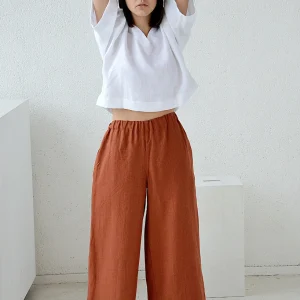 Pantalon Terre Cuite en coton