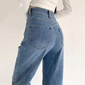 Jean taille haute évasé