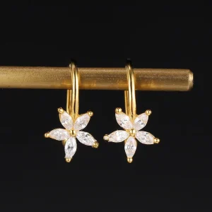 Boucle d'oreille fleur