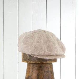 casquette en lin natural