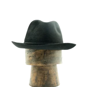 chapeau déperlant en feutre de cachemire noir