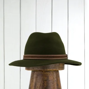 chapeau déperlant en feutre de laine mérinos loden