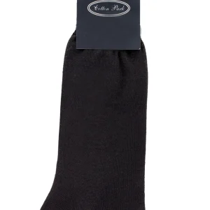 Chaussettes coton fil d'écosse marron