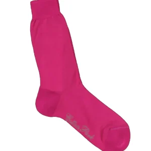 Chaussettes coton fil d'écosse fuchsia