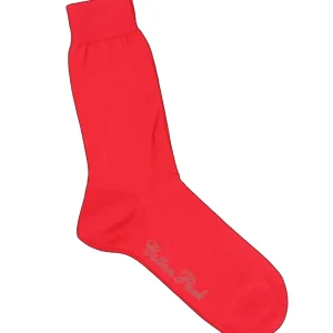 Chaussettes coton fil d'écosse rouge