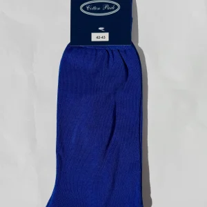 Chaussettes coton fil d'écosse bleu royal