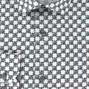 Chemise blanche à fleurs - Jamaïque