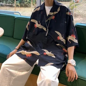 Chemise coréenne grue