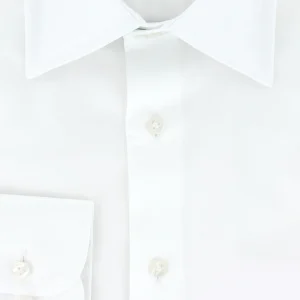 Chemise blanche en twill double retors