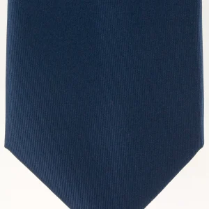 Cravate microfibre bleu marine