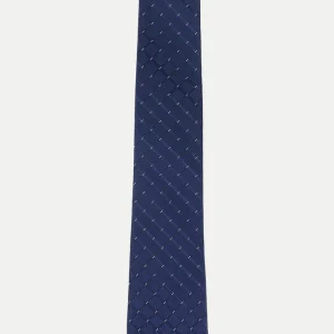 Cravate bleue à motifs