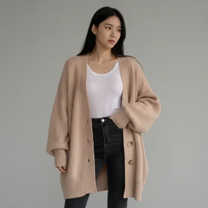 Cardigan Tricoté Coréen Femme