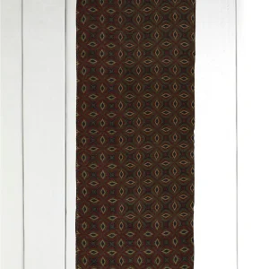 étole en lambswool à motifs célestes vert mousse