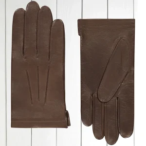 gants Agnelle Army en cuir d'agneau non doublé fauve