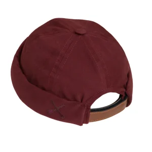 bonnet docker miki de chez Béton Ciré en coton bordeaux