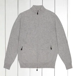 cardigan zippé en geelong silver