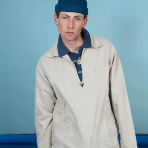 bonnet docker miki de chez Béton Ciré en denim delavé