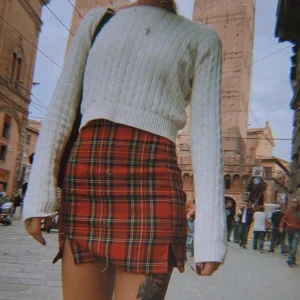 Jupe à Carreaux Rouge
