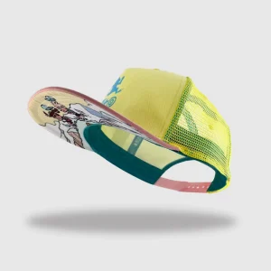 Casquette Trucker DBDB Island Jaune Rose