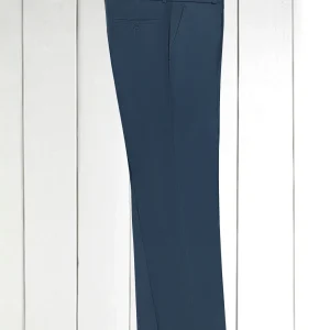 pantalon siza en serge de coton extensible dark navy