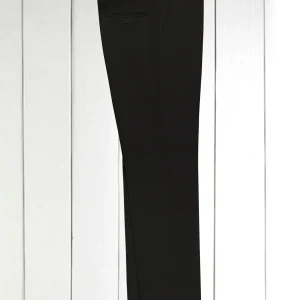 pantalon siza en serge de coton extensible noire