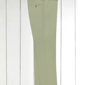 pantalon siza en serge de coton extensible sauge