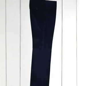 pantalon jules coupe ample en velours de laine dark navy