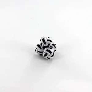 Passementerie noire et blanche