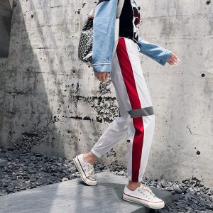 Pantalon Coréen Bandes Réfléchissantes