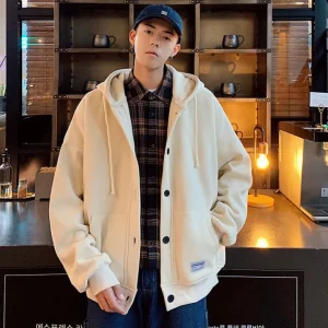 Veste sweat à boutons