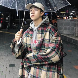 Veste chemise plaid tartan