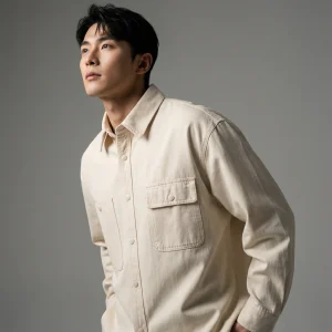 Chemise Coréenne Ample Unie