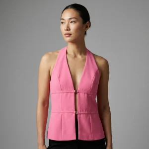 Débardeur Col V Dos Nu Coréen Femme