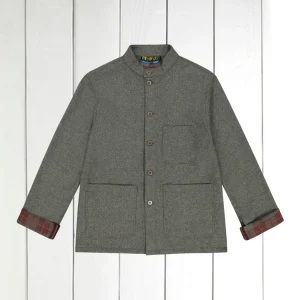 veste naipaul en tweed double face gris