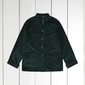 veste naipaul en velours de laine british racing green